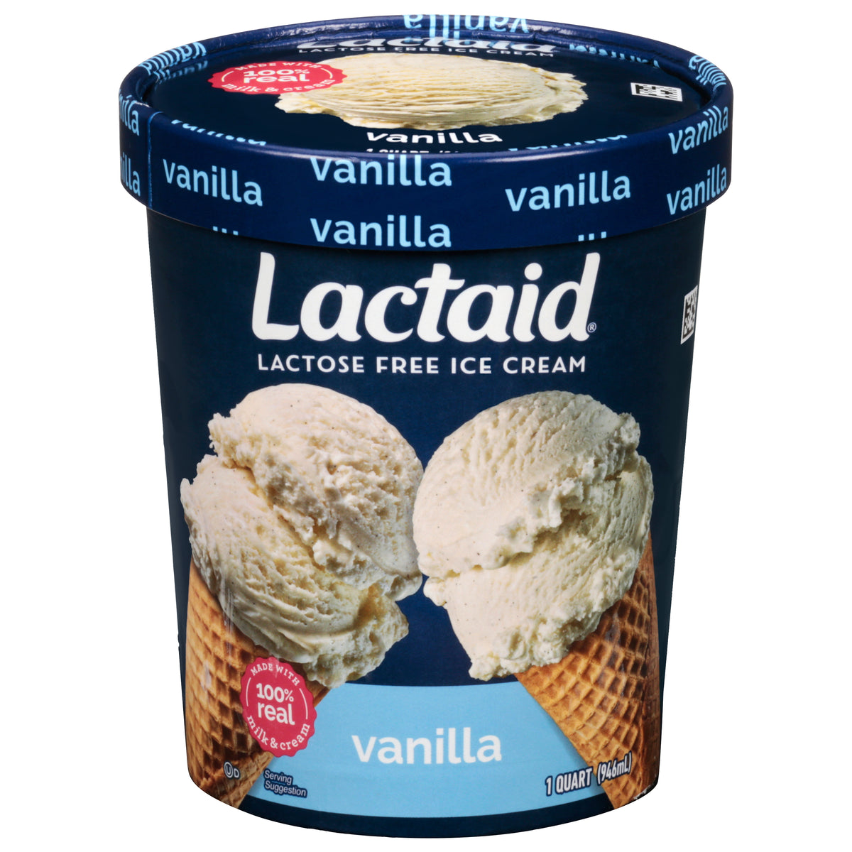 Lactaid® Vanilla 100% Lactose-Free Ice Cream 1 qt. Tub